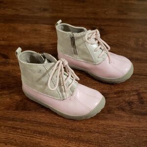 Stylish Pink and Silver Kids Boots 9c